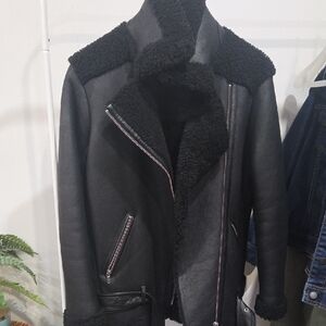 Maje Black Teddy Jacket